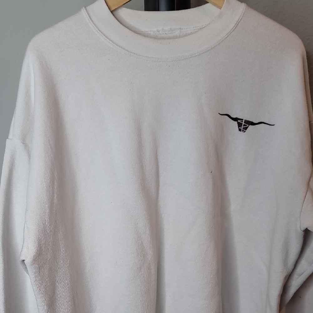 UNT Health Fort Worth White Crewneck Sweatshirt Size L